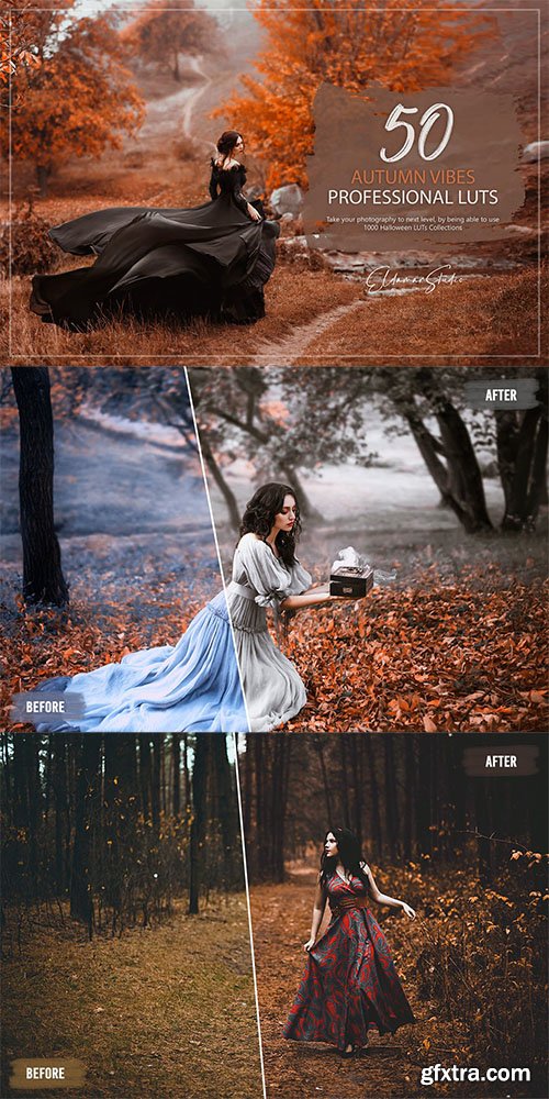 50 Autumn Vibes LUTs and Presets Pack