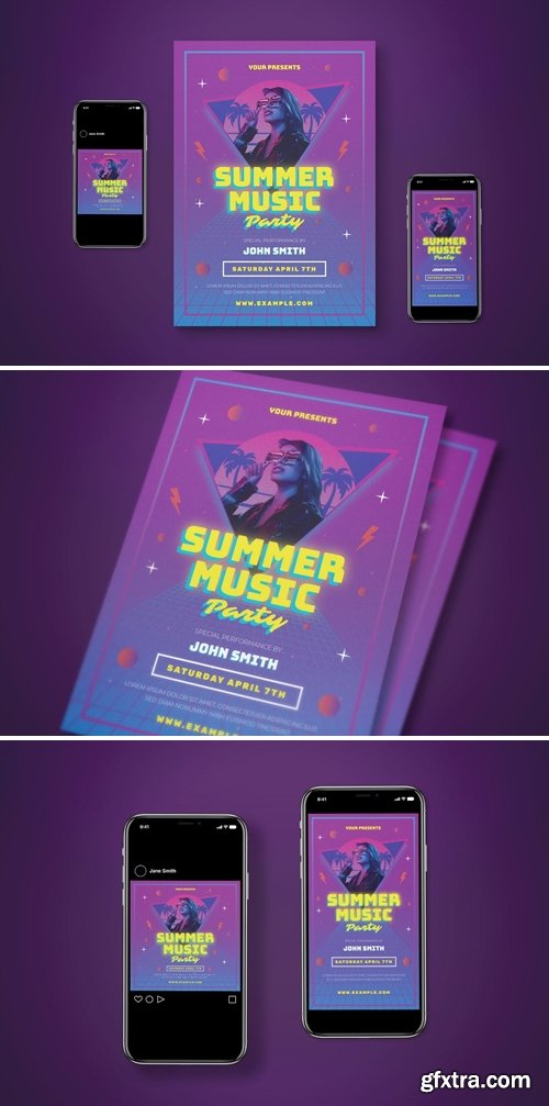 Summer Party Flyer Set