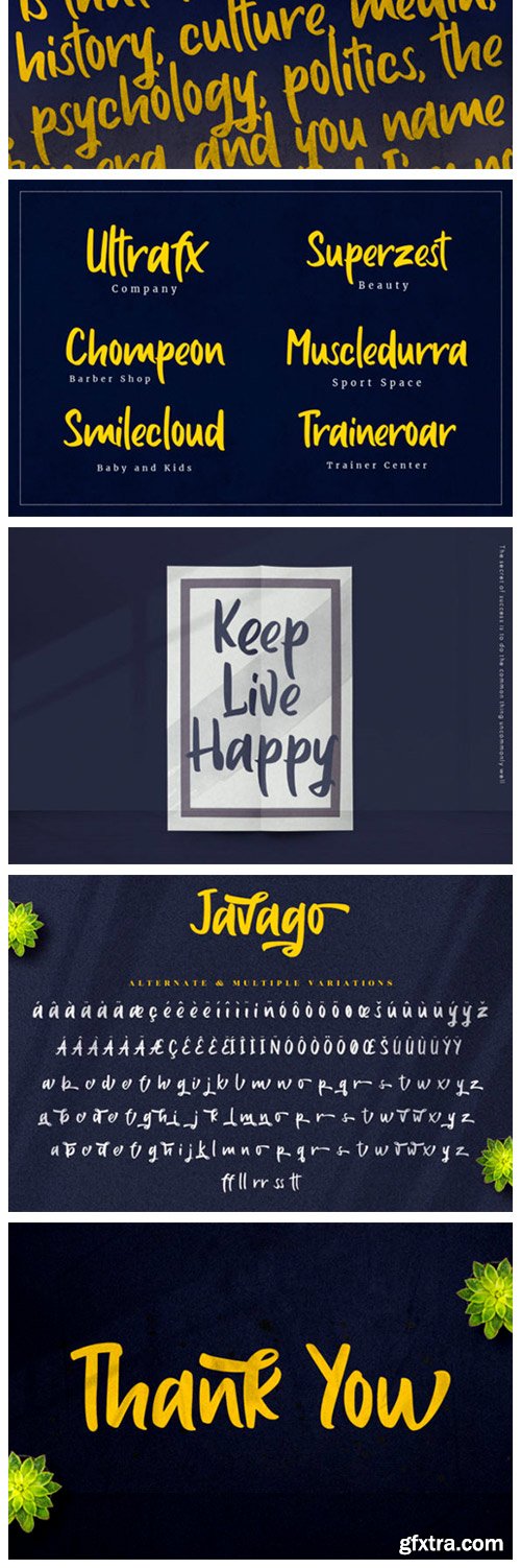 Javago Script Font