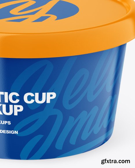 Glossy Plastic Cup Mockup 85580