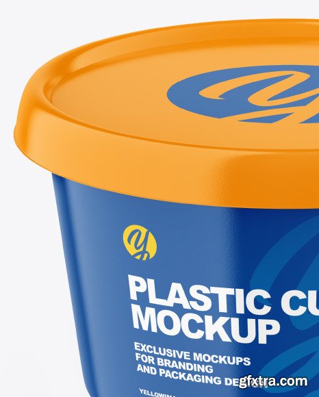 Glossy Plastic Cup Mockup 85580