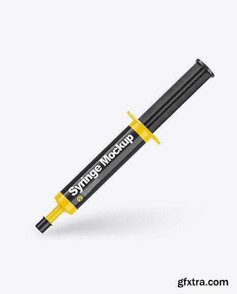 Glossy Syringe Mockup 86342