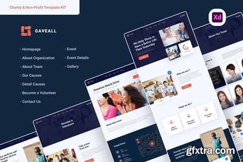 Gaveall - Nonprofit & Charity Web UI Kit
