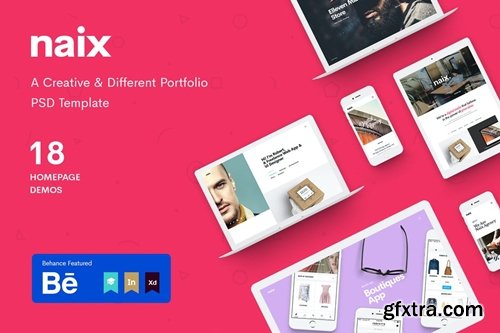 Naix - Creative Portfolio PSD Template