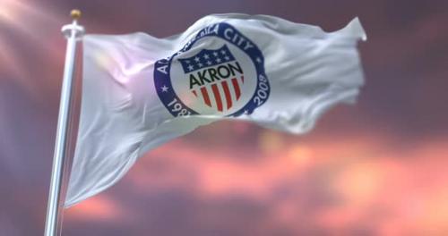 Videohive - Akron City Flag, United States - 33051688 - 33051688