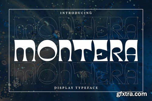 Montera Display Typeface Font