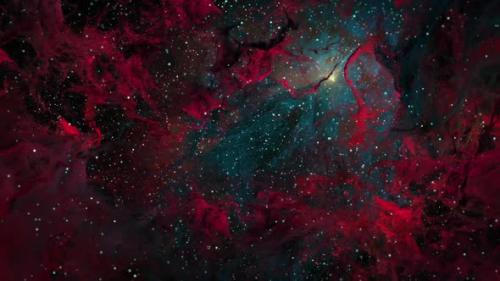 Videohive - Red Clouds Nebula Loop - 33053656 - 33053656