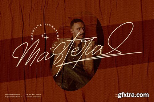 Masteria Monoline Signature Font