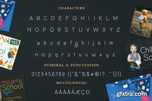 Childern School Education Font