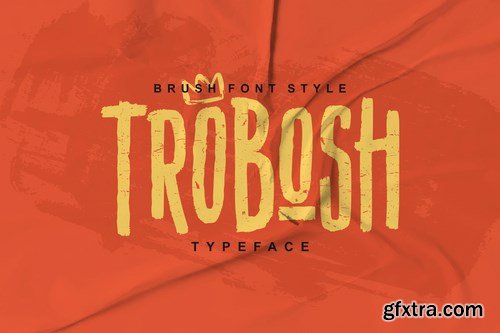 TROBOSH TYPEFACE BRUSH FONT