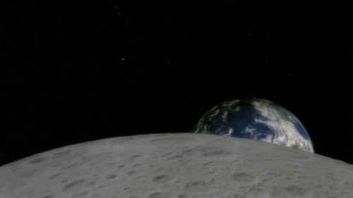 Videohive - Timelapse of Earthrise over the Moon - 33057108 - 33057108
