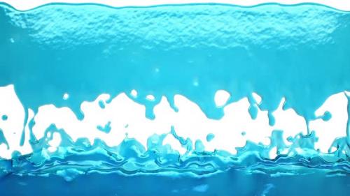 Videohive - Filling the frame with water or liquid in slow motion. Alpha - 33057732 - 33057732