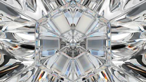 Videohive - kaleidoscope rotate of Gemstone diamond or shiny glass texture. 3d render, 3d an - 33057736 - 33057736
