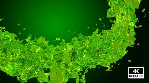 Videohive - Twisted Green Water Splash V4 - 33057770 - 33057770