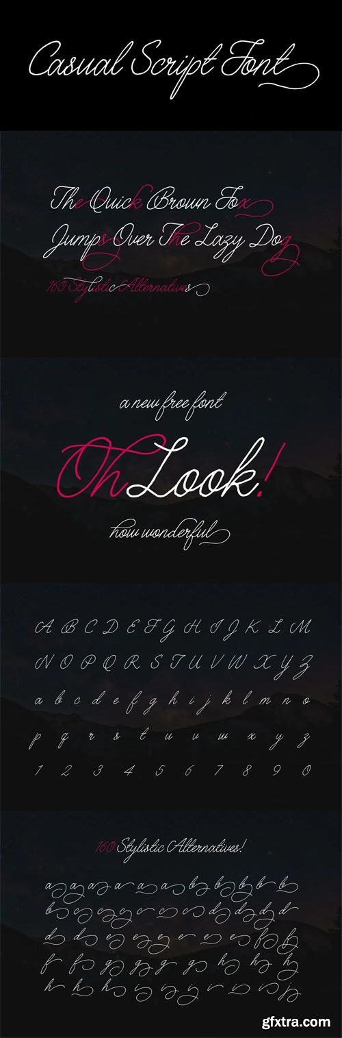 Casual Line Script Typeface