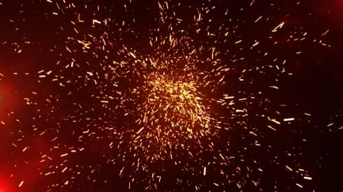 Videohive - Sparking Fire Background V8 - 33057811 - 33057811