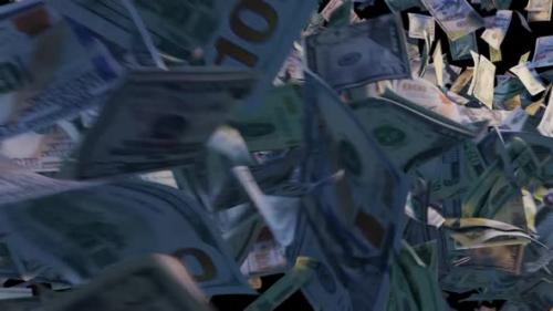 Videohive - Money fly away from side transition in wind - 33065984 - 33065984