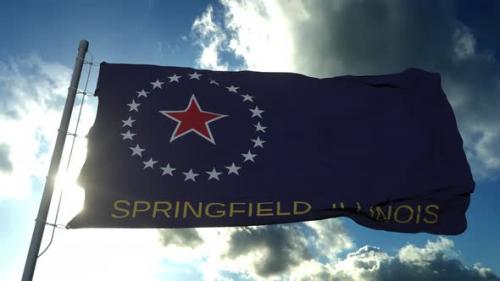 Videohive - Springfield Flag Illinois United States of America - 33081247 - 33081247