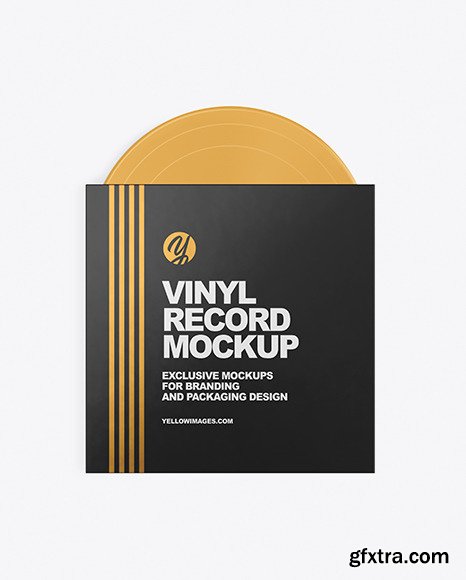 Vinyl Record Sleeve Mockup 86496