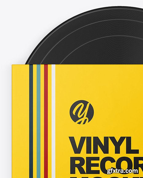 Vinyl Record Sleeve Mockup 86496