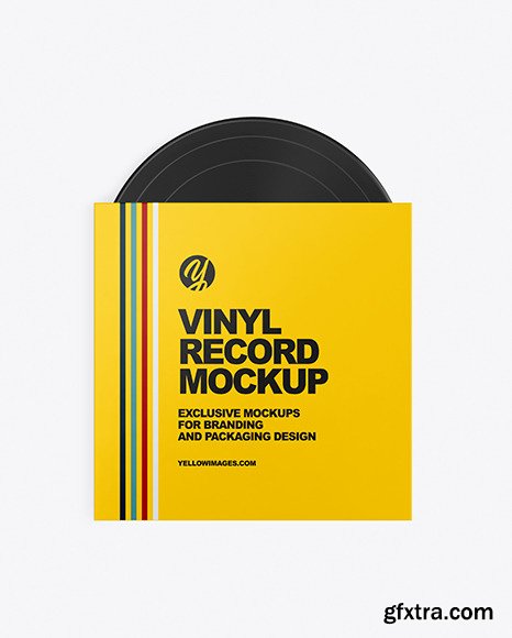 Vinyl Record Sleeve Mockup 86496