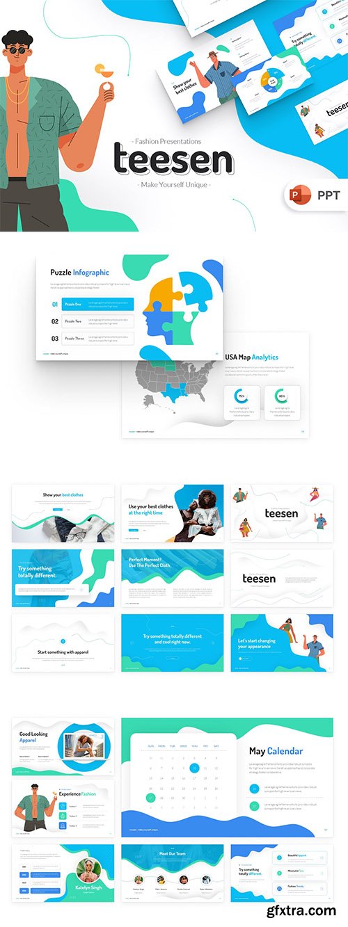 Teesen Fashion PowerPoint Template