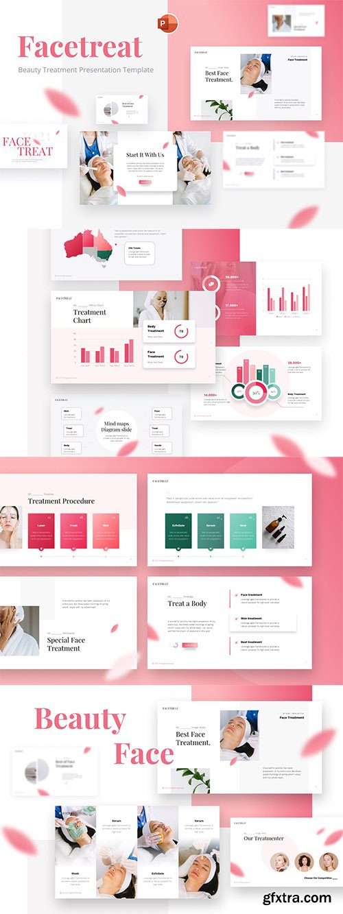 Facetreat Beauty Facial PowerPoint Template 