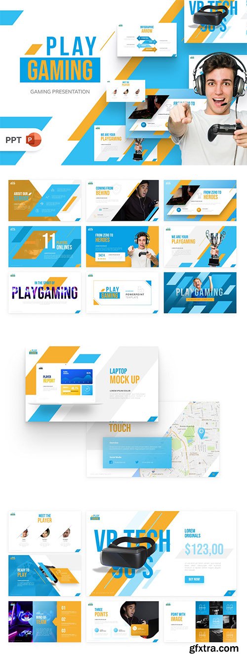 Play Gaming PowerPoint Template