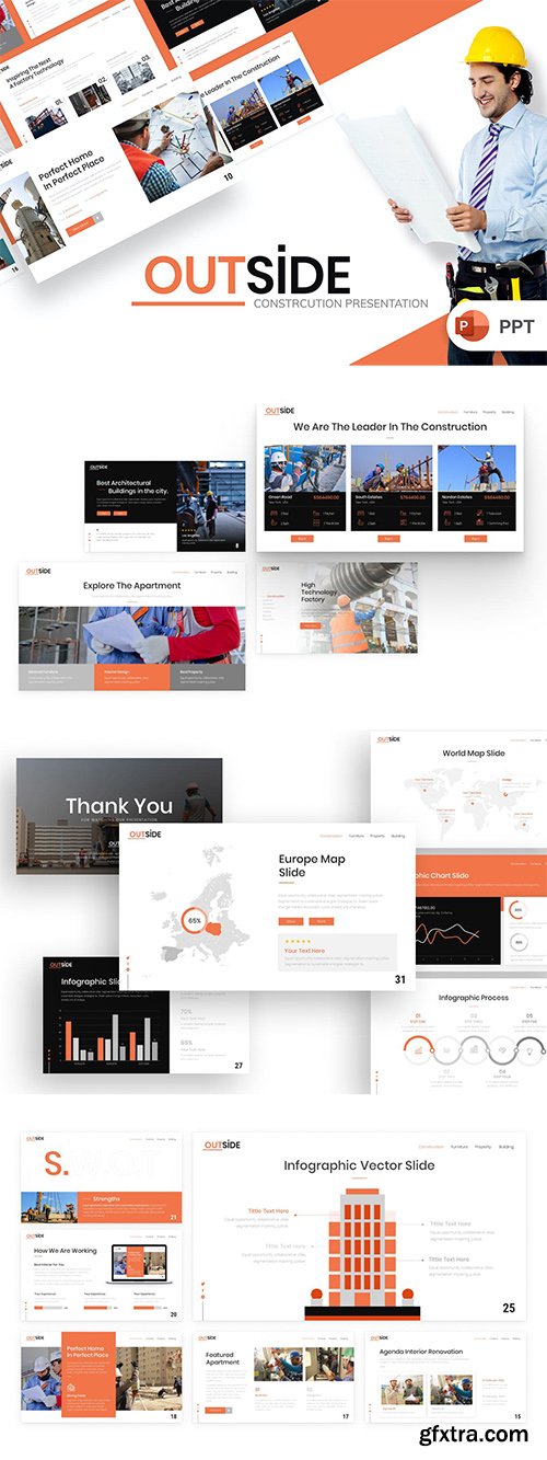 Outside Construction PowerPoint Template