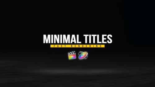 Videohive - Minimal Titles Pack - 33124856 - 33124856