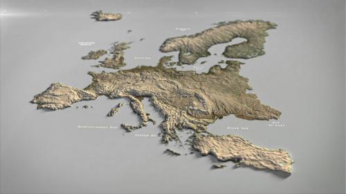 Videohive - Europe Map DR - 33140512 - 33140512