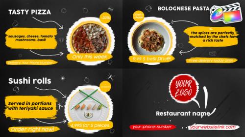 Videohive - Food Menu Slideshow | FCPX - 33152678 - 33152678