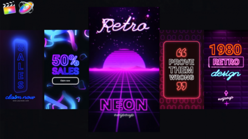 Videohive - Neon Instagram Stories - 33174016 - 33174016