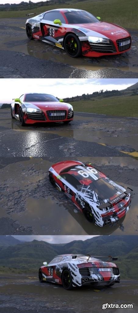 AUDI R8 3D Model