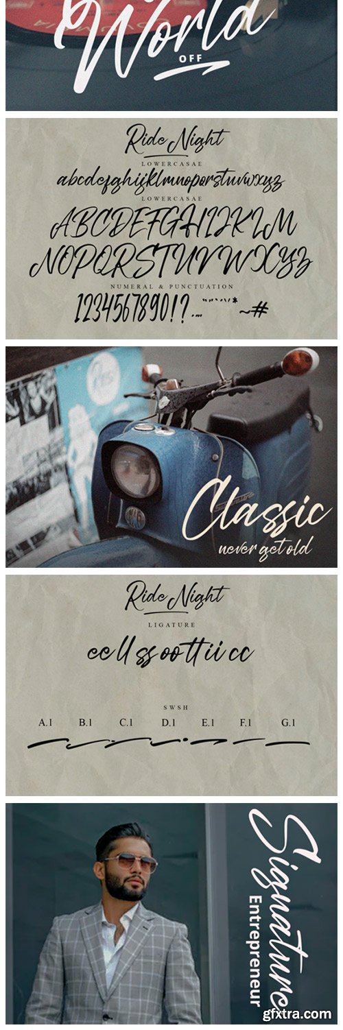 Ride Night Font