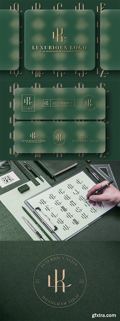 L (A-Z) Monogram Logo Creator Pack Vol.5 Z3RLL69