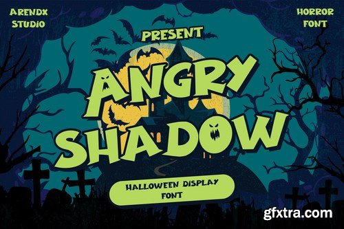 Angry Shadow - Halloween Display Font