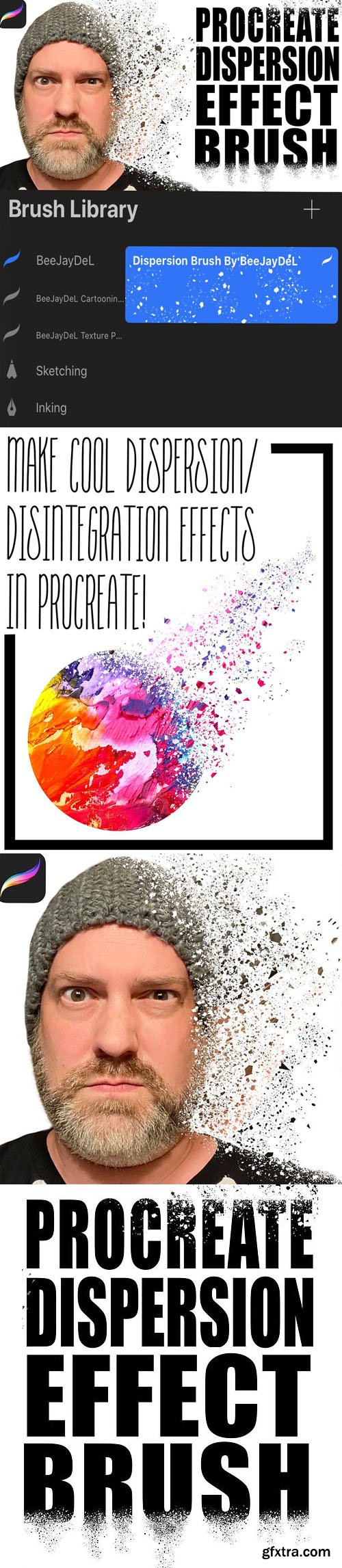 Procreate Dispersion Effect Brush Set