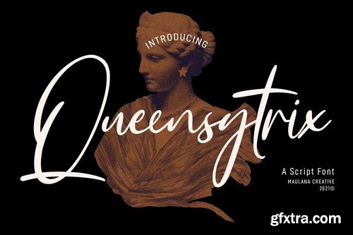 Queensytrix Signature Script Font