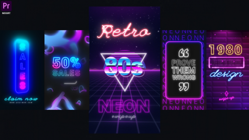 Videohive - Neon Instagram Stories - 33173903 - 33173903