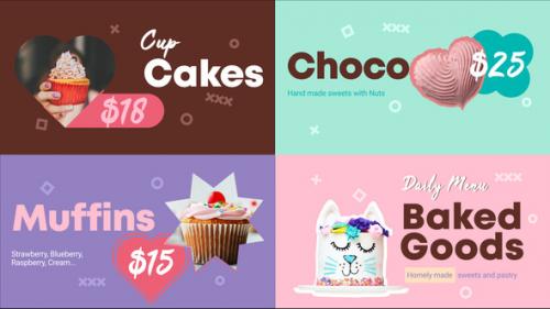 Videohive - Baked Goods Menu || FCPX - 33200417 - 33200417