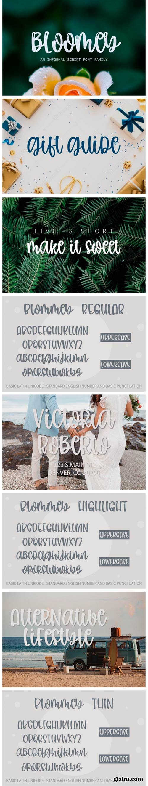 Bloomey Font