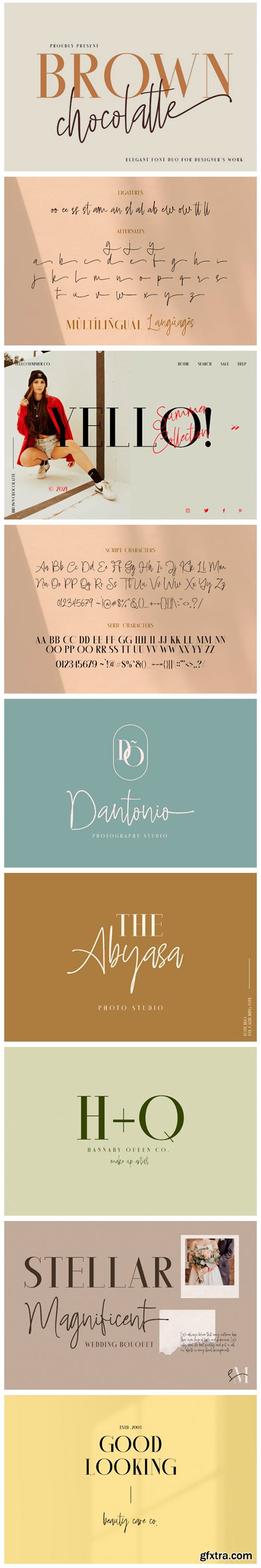 Brown Chocolatte Duo Font