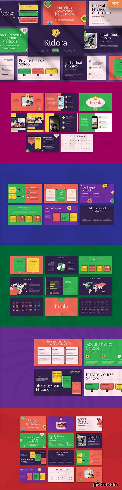 Kidora - Kids Powerpoint, Keynote and Google Slides Template