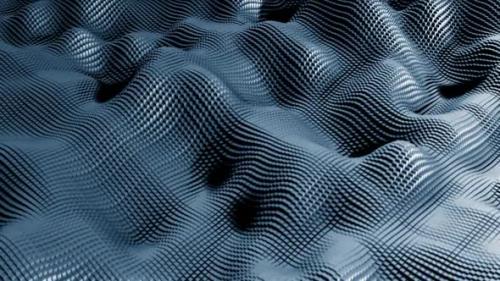 Videohive - Abstract Waves Blue Loop, 4K - 33151728 - 33151728