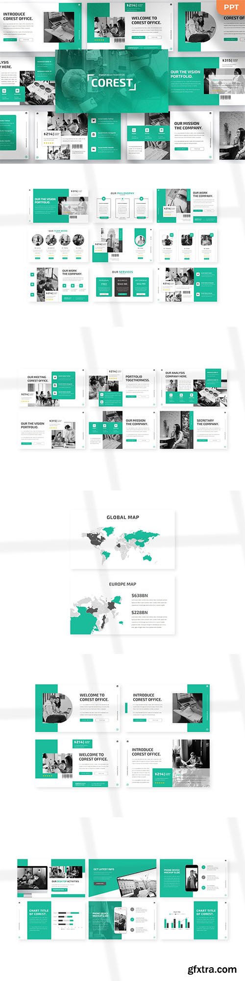 Corest - Startup - Powerpoint, Keynote and Google Slides Template