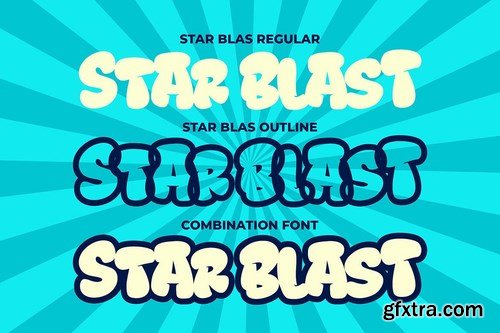 Star Blast a Playful Cartoon Font