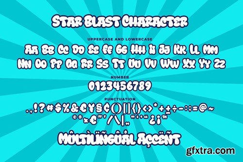 Star Blast a Playful Cartoon Font