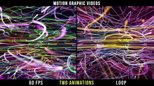 Videohive - Multicolored Smooth lines - 60 fps Loop - 33158995 - 33158995