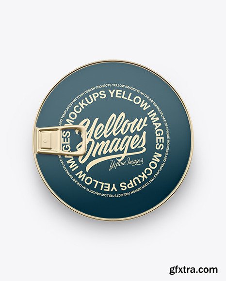 Tin Can With Paper Label Mockup 86443